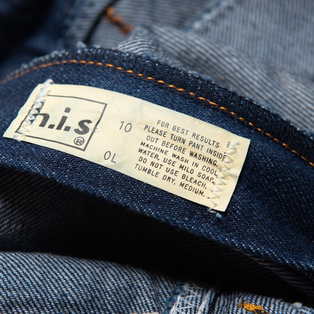 Vintage Ms. Chic By H.I.S. Jeans Parisienne Deadstock 80s Denim Blue 10 Long New - Picture 6 of 10